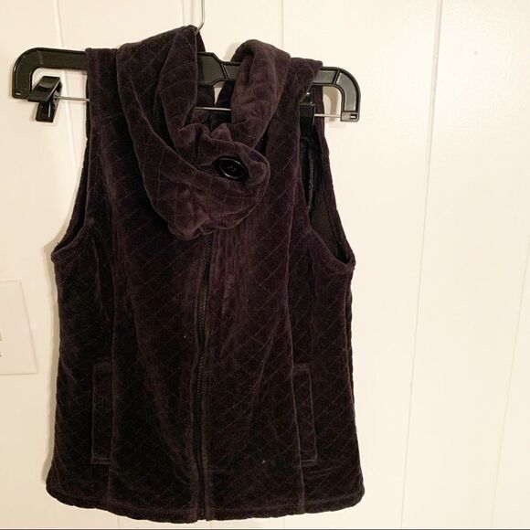 UO Quilted Black Small Vest - Picture 1 of 4